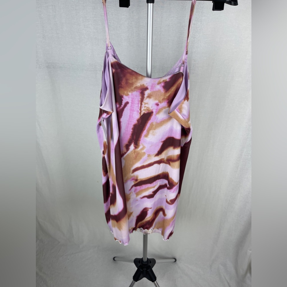 BP Lace Cami Mesh Purple Abstract Minidress Size 2X (20) NWT - Picture 8 of 11